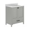 Merrick Lane Argos Single Sink Bathroom Vanity with Undermount Basin, Soft-Close Cabinet, Easy-Glide Drawer, and Carrara Marble Finish Countertop
